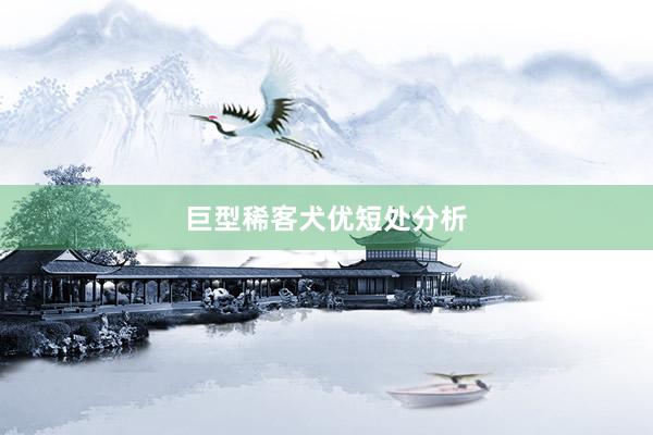 巨型稀客犬优短处分析
